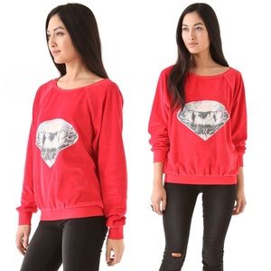 Wildfox Diamond Velour Sweatshirt